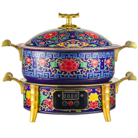 ORB-472 花開富貴 景泰藍(lán)-純銅電火鍋 